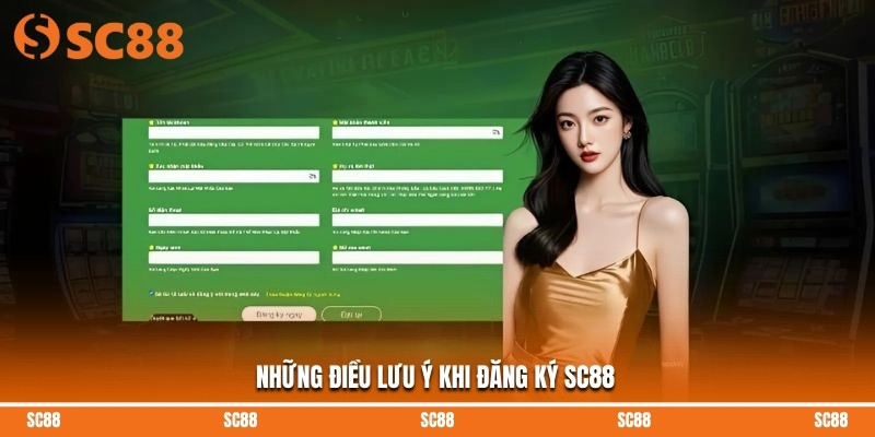 Những điều lưu ý khi đăng ký SC88