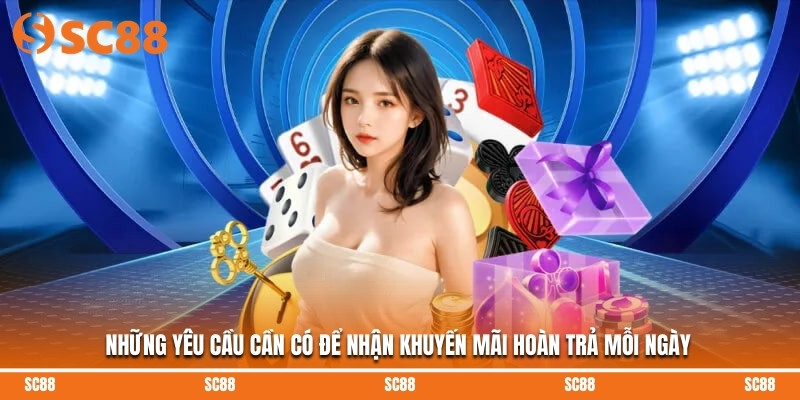 Những yêu cầu cần có để nhận khuyến mãi hoàn trả mỗi ngày